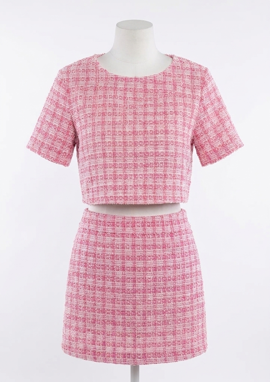 NEW SINCERELY OURS nina crop short sleeve top in pink